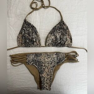 NWOT Luli Fama Bombo Print Bikini